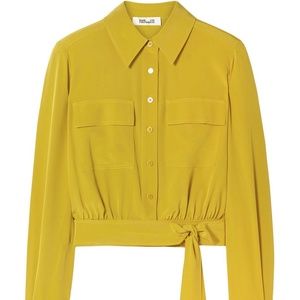 Mustard DIANE VON FURSTENBERG top